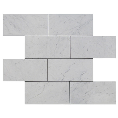 Carrara White 12" x 24" Marble Tile