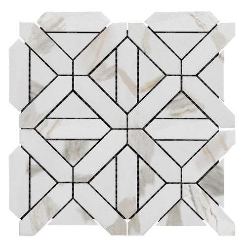 Calacatta Gold Geometrica Mosaic