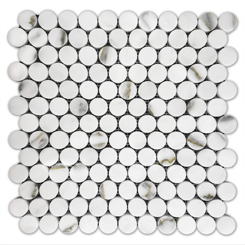 Calacatta Gold Penny Round Mosaic